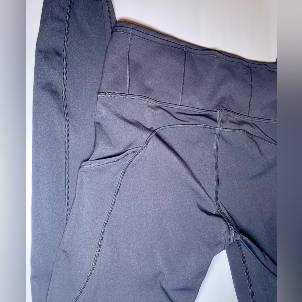 Lululemon All the Right Places High-Rise Cord Waist Crop 23” Pockets Sz 6 Black - Picture 6 of 8